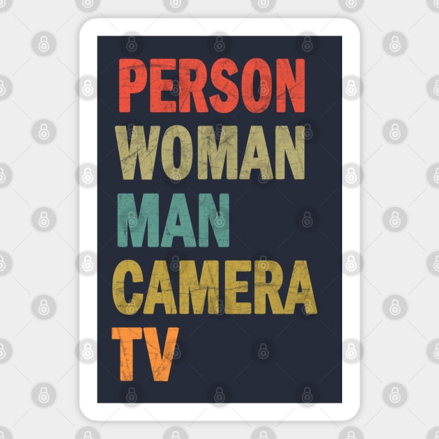 Person Woman Man Camera TV Magnet by valentinahramov